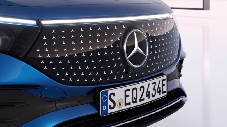 Μάσκα black panel με Mercedes-Benz Pattern