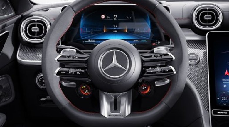Τιμόνι AMG Performance σε δέρμα νάπα/ύφασμα μικροϊνών MICROCUT