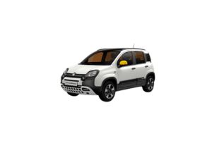 Λευκό FIAT Pandina Cross με crossover σχεδιασμό